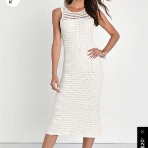 NWT Lulus Crochet Dress
